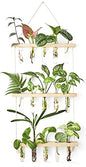 Mkono Plant Propagation Station, 3 Tier Beige Wall Hanging Vase Test Tubes - color: Beige, size: Medium
