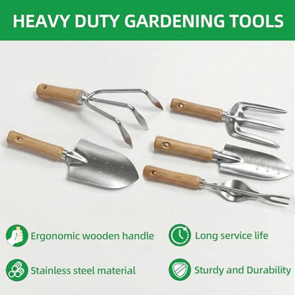 10Pack Gardening Tools for Backyard Lawn Planting & Weeding
