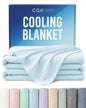 Cooling Blanket for Hot Sleepers - Cold Blanket Queen - Light Blue, 90 x 90 - color: 06 - Baby Blue, size: Full / Queen (90" x 90")