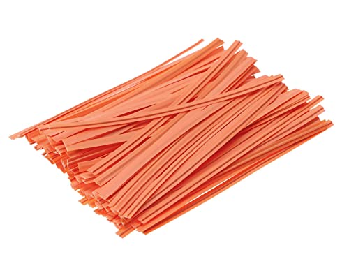 ONLYKXY 80pcs plastic Twist Ties Plant Ties Reusable Bread Twist Ties cake pop ties Cable Ties Candy Ties for Bags 4 Inch (Orange) - color: Orange