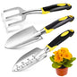 3 Pcs Heavy Duty Garden Tool Set, Garden Shovel Trowel, Weeding Hand Rake