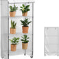 Frosted PVC Wire Shelf Cover 48 x 18 x 72 Inch Storage Rack Cover - color: Frosted, size: 48" W x 18" D x 72" H