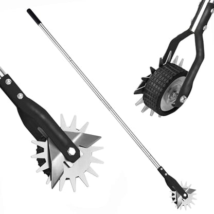YEELOR Wheel Rotary Edger, Adjustable Length Lawn Edger - color: black