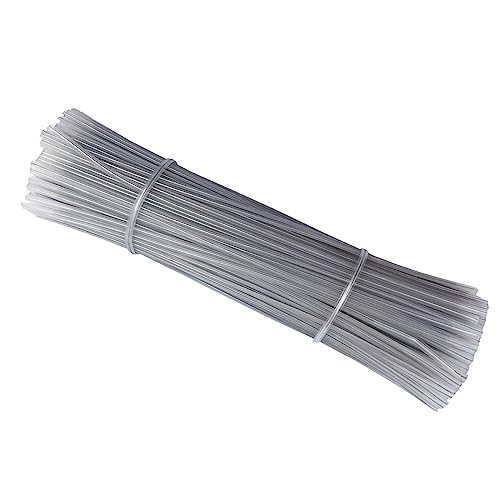 500 Pack 6 Inch Clear Plastic Twist Ties - Reusable Twisty Ties for Cords, Garbage Bags, Gardening and More - Durable, Flexible and Coated for Long-Lasting Use - color: Clear, size: 6 Inch