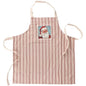 Primitives by Kathy Merry Santa Apron, Santa face stitched art panel and Red Christmas inspired stripe pattern - Full Coverage with Adjustable Neck & Waist - Nostalgic Holiday Kitchen Accessory - color: Merry Santa