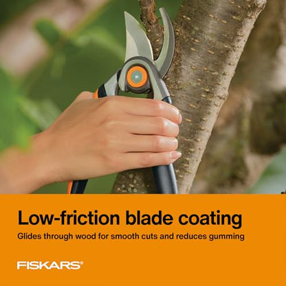 Fiskars Forged Steel Bypass Pruning Shears, 1" Cut Capacity Garden Clippers - style: Forged Pruner