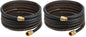 Giraffe Hybrid Garden Hose 5/8" x 25ft, Custom Length, NO Kink, Flexible, Leakproof Hose with Male to Female Fittings, 600 Burst PSI (Pack of 2) - size: 25FT Male Female (Pack of 2)
