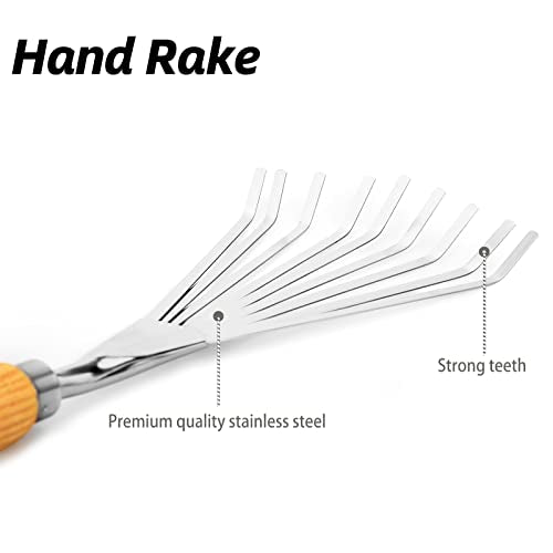Hand Rake, Small Rake for Gardening, Mini Rakes for Flower beds