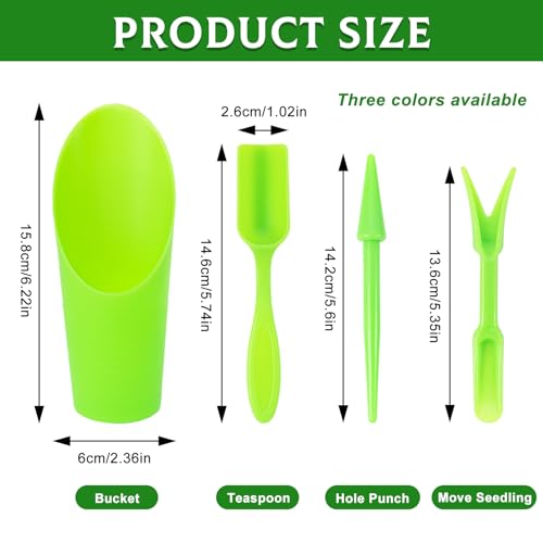 12PCS Plastic Soil Scoop for Indoor Plants, Succulent Garden Tool