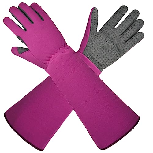 3-in-1 Gloves for Gardening, Farming & Cleaning, Stab-Proof, Anti-Slip, Wear-Resistant, Comfort, Breathable, Durable - color: Pink, size: Medium