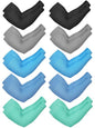 Boao 10 Pcs UV Arm Sleeves Tattoo Cover - color: Vivid Colorful, size: Medium