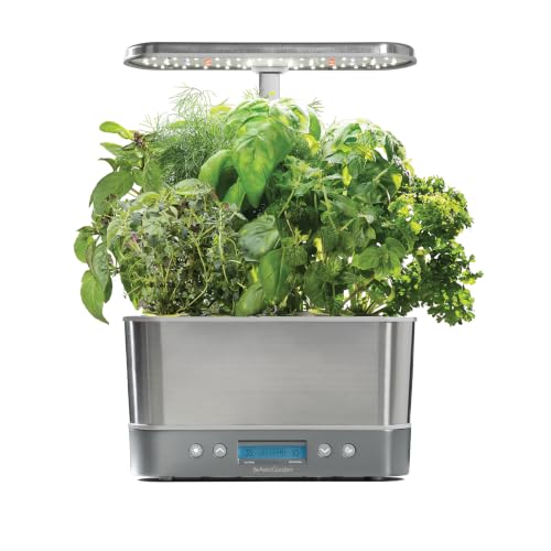 AeroGarden Harvest Elite, Stainless Steel - color: Stainless Steel, size: Harvest Elite