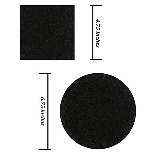 Resinta Compost Bin Filters - 12 Pack Refill Set, Round and Square