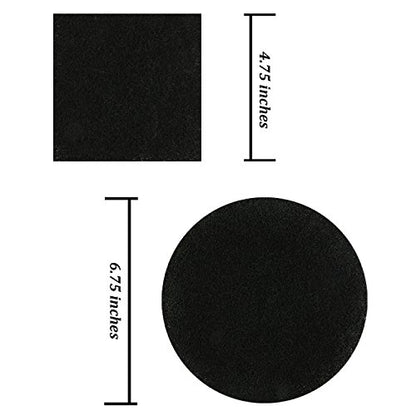 Resinta Compost Bin Filters - 12 Pack Refill Set, Round and Square