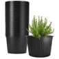60 Pack 12.8 Inch 5 Gallon Large Plastic Plant Nursery Pots - size: 60pcs 5 gallon