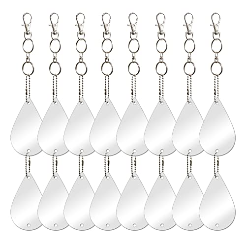 Keep Birds Away Mirror Disc, Hanging Reflectors, 16 Drop Shape Discs - size: Drop
