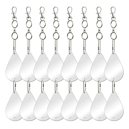 Keep Birds Away Mirror Disc, Hanging Reflectors, 16 Drop Shape Discs - size: Drop