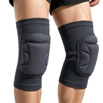 Working Knee Pads for Adult Men Women, Soft Elastic Sleeves Pad, Black L - size: Large