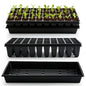 RooTrimmer 10 Pack 1020 Seed Starter Trays and 10 Pcs 40 Cell Plug Trays, Thick Durable Seedling Plastic Nursery Tray for TD542 1020 Tray Germination (10 Sets) - size: 40 Cells