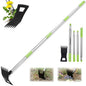 WORKPRO Weed Puller Tool with Long Handle, 2-in-1 Garden Hoe & Weed Rake