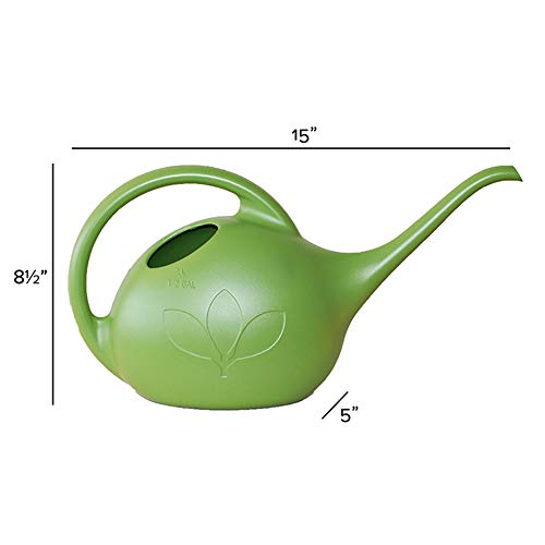 Novelty 30601 Indoor Watering Can, 1/2 Gallon, Green - color: Green