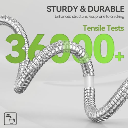 SPECILITE Expandable Metal Garden Water Hose 50 FT with Adjustable Nozzle - size: 50FT
