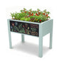 Raised Garden Bed with DIY Chalkboard, 30 x 24 x 18 inch, Green - color: Green