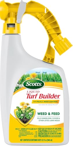 Scotts Liquid Turf Builder with Plus 2 Weed Control, 32 fl. oz. - size: Liquid 32 oz.