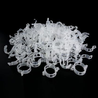 Tomato Clips for Climbing Plants 100 Pack Clear Reusable Plastic