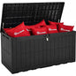 YITAHOME 134 Gallon Large Deck Box - color: Black, size: 134 Gallon
