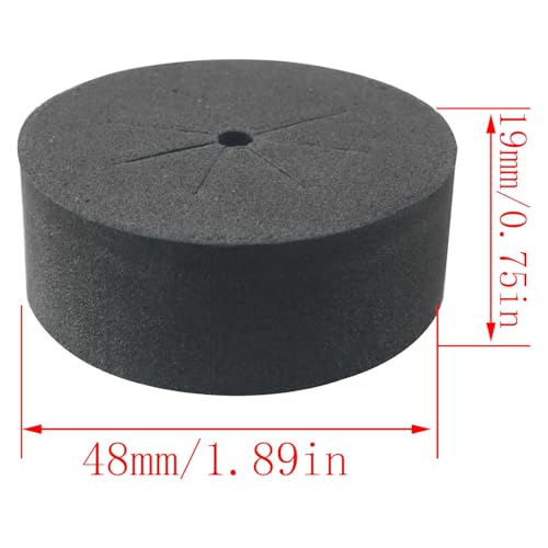 CHENJIN 40PCS 2 Inches Hydroponic Cloning Collar Water Absorbing Premium Grade Foam Fits Net Cups Inserts Hydroponic Growing Ring for DIY Seedling Box