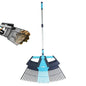 CYRUS 3-in-1 Garden Leaf Rake Adjustable PP Plastic 30-Tine Yard Rake