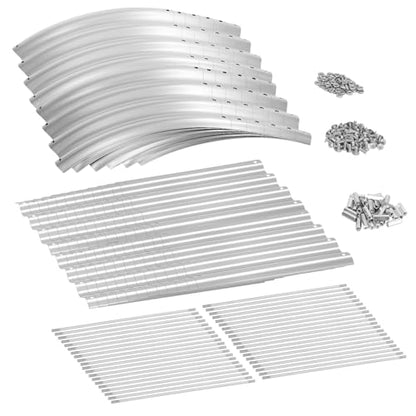 Land Guard 8×2×2ft Galvanized Raised Garden Bed Kit, Raised Garden Boxes Outdoor, Oval Metal Raised Garden Beds for Vegetables, Silver - color: Silver
