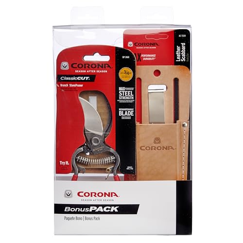Corona Clipper SP9934 3/4-Inch Bypass Pruning Shears with Bonus Leather Scabbard - size: 3/4-Inch Pruning Kit