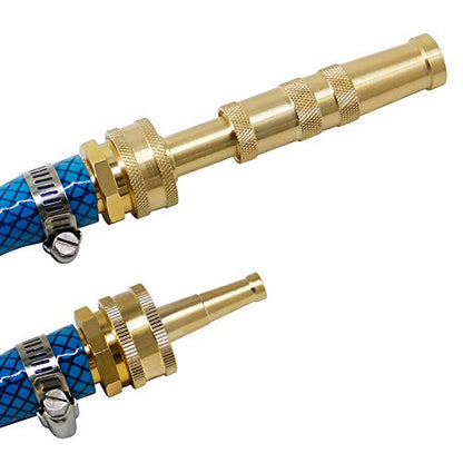 Twinkle Star Brass Heavy Duty Adjustable Twist Hose Nozzle Set - color: Nozzle Jet 1 Pack