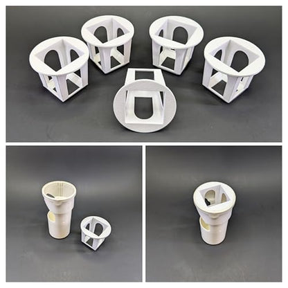 Grow Cubes for Hydroponic System/Compatible with Gardyn (10 Grow Cubes + 10 Regular Mouth MJ Adapters) - style: 10 Grow Cubes + 10 Regular mouth MJ Adapters