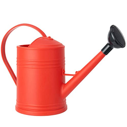 Plastic Indoor Watering Can with Sprinkler Head - 68 oz, 1/2 Gallon - color: Red