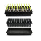 RooTrimmer 10 Pack 1020 Trays and 10 Pack 3.5" Deep 50 Cell Seed Starter Trays, 20" x 10" - Durable Plastic Nursery Flats for Microgreens, Seedling,Seed Germination & Plant Propagation (10 Set) - size: 50 Cells