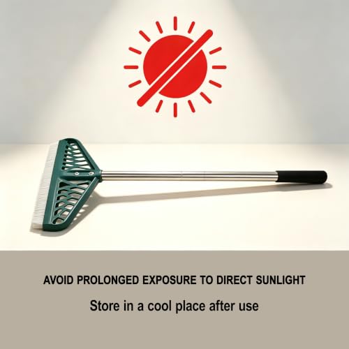 YEELOR Artificial Turf Rake with Long Handle for Cleaning & Fluffing Lawns