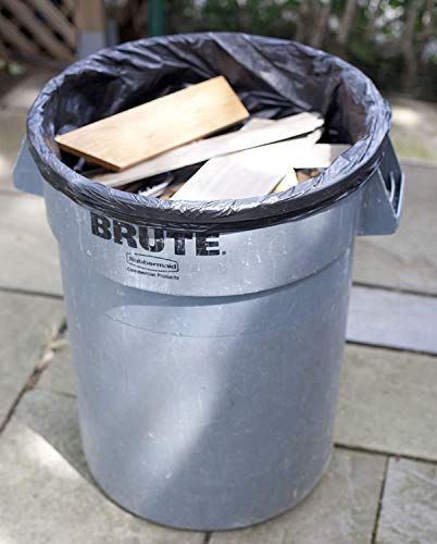 Heavy Duty 33 Gallon Trash Bags (Huge 100 Ct. /w Flap Ties) - 2 MIL equiv. Thick Gauge Large Black Plastic Garbage Liners for Kitchen,Yard,Brute/Rubbermaid(1 Pallet of 100 Cases, 10000 Bags Total) - style: 33 Gal, 2 Mil Equiv, 10,000 Count