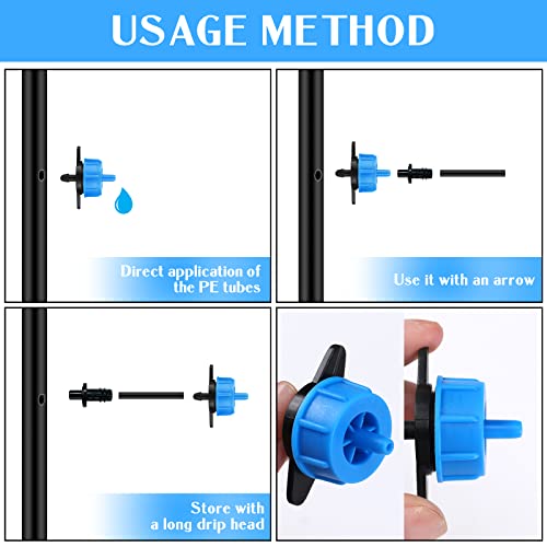 Didaey 50 Pcs 1/2 GPH Pressure Compensating Drip Emitters for Garden - style: 1/2 GPH