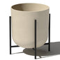 Veradek Mason Series Raised Lima Planter - Round Planter with Stand - color: Sand, size: 15 inch