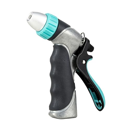 Heavy Duty High Pressure Hose Nozzle for Garden Hose with Rear Trigger Lock