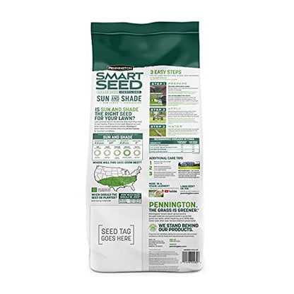 Pennington Smart Seed Sun & Shade Mix, South Tall Fescue Grass Seed, 7 lb - size: Sun & Shade South 7lb