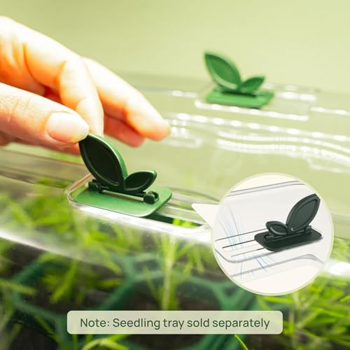 Vego garden Seedling Dome Cover 10" x 20" Food-Grade PET Plastic with Drip Irrigation & Vented Airflow for Seeds Growing Starting, 4 Packs - size: 10" x 20", style: 4 Pack