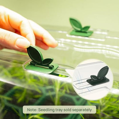 Vego garden Seedling Dome Cover 10" x 20" Food-Grade PET Plastic with Drip Irrigation & Vented Airflow for Seeds Growing Starting, 4 Packs - size: 10" x 20", style: 4 Pack
