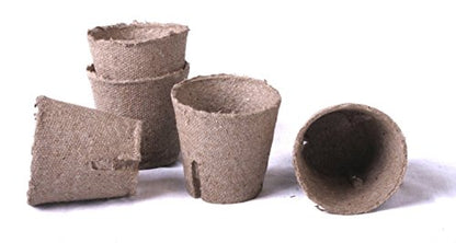 100 New Round Jiffy Peat Pots Size 2x2 ~ Pots are 2 Inch Round at The Top and 2 Inch Deep.