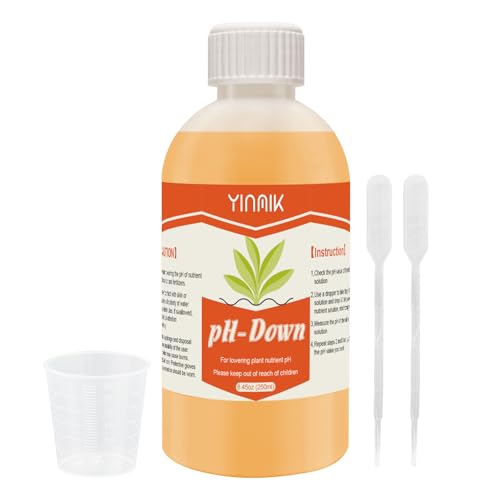 General Hydroponics pH Down Liquid, pH Control Liquid Decreases pH Levels - color: Orange pH Down