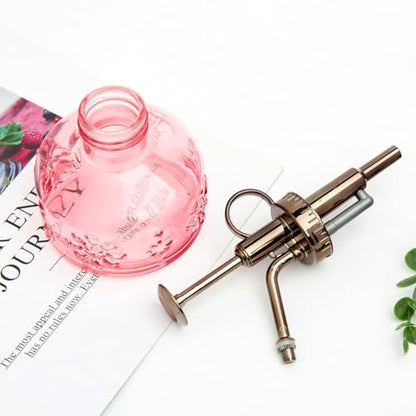 XXXFLOWER Glass Plant Mister Spray Bottle Pink 180ml/6 oz - color: Pink