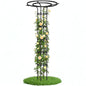 Garden Trellis for Climbing Plants Outdoor,84.6" Tall Umbrella Trellis - color: 6 Floors/Black